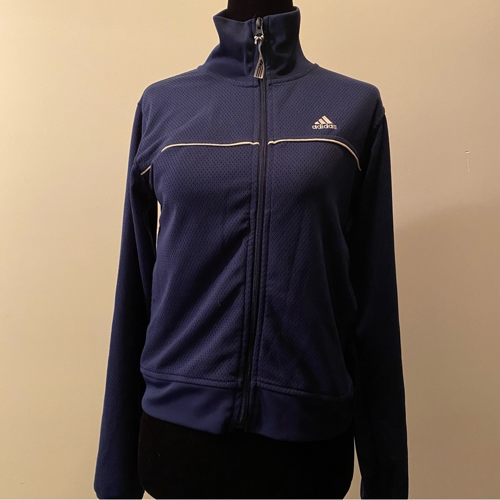 Vintage look zipper jacket sweater
